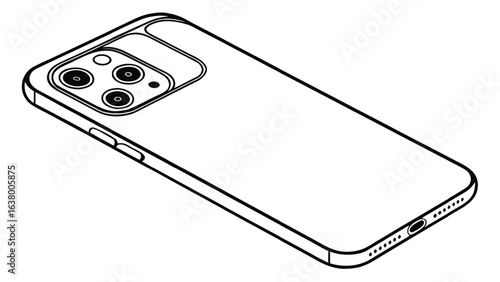  a mobile phone isolated