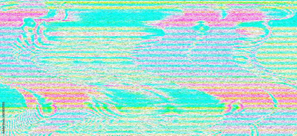 Glitch camera effect. Retro VHS background. Old video template. No signal. Static TV noise, bad TV signal
