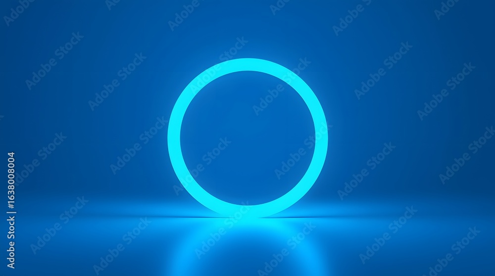 Blue Circular Light Reflection Blue Circular Light Reflection