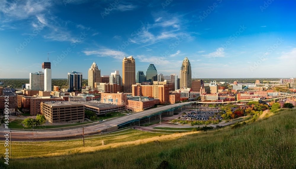Fototapeta premium panoramic view of kansas city skyline