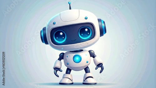 Cute robot illustration