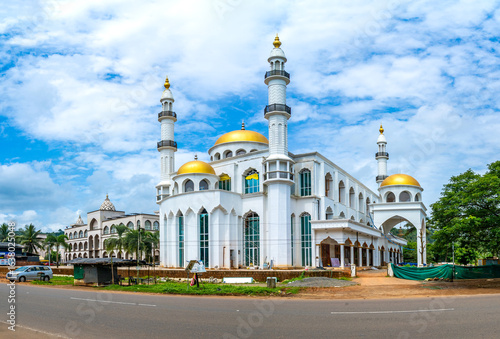 The Madin Grand Masjid, an architectural landmark and one of the largest mosques in Kerala, located in Malappuram, India. Photographed in 18 august 2025.