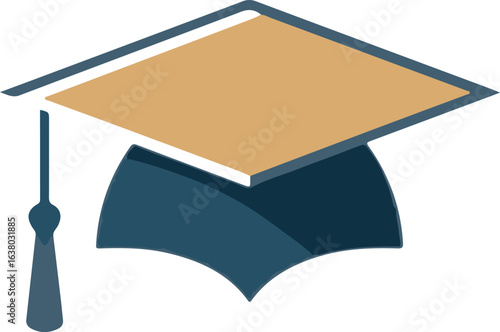 Graduation Cap Illustration Symbolizing Academic Achievement and Educational Success