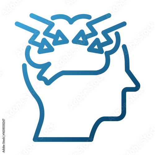 Ptsd Outline Illustration