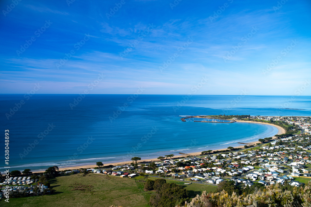 Fototapeta premium Apollo Bay, Great Ocean Road, Australia, Victoria,Bay View