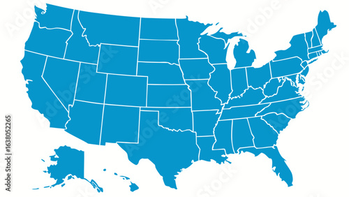 Detailed Map of the United States of America.