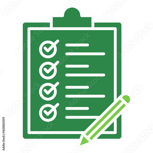 Evaluation Icon Vector Illustration Green Version