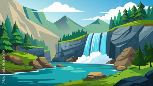 landscape in the forest
