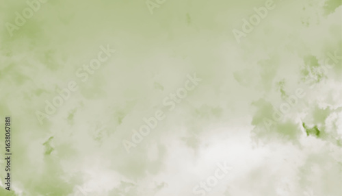 Soft Green Cloudy Sky Abstract Background