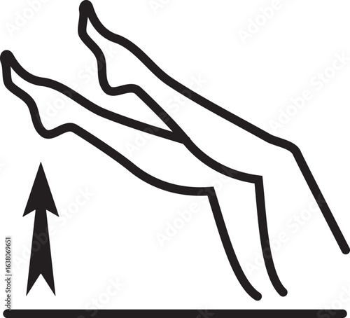 legs elevation icon 