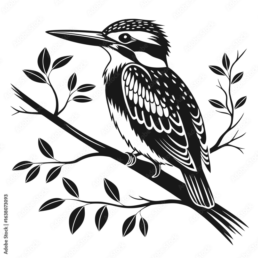 Obraz premium vector illustration of a bird