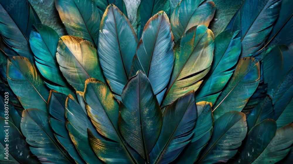 custom made wallpaper toronto digitalSelective focus. Iridescent feathers shimmering in the light