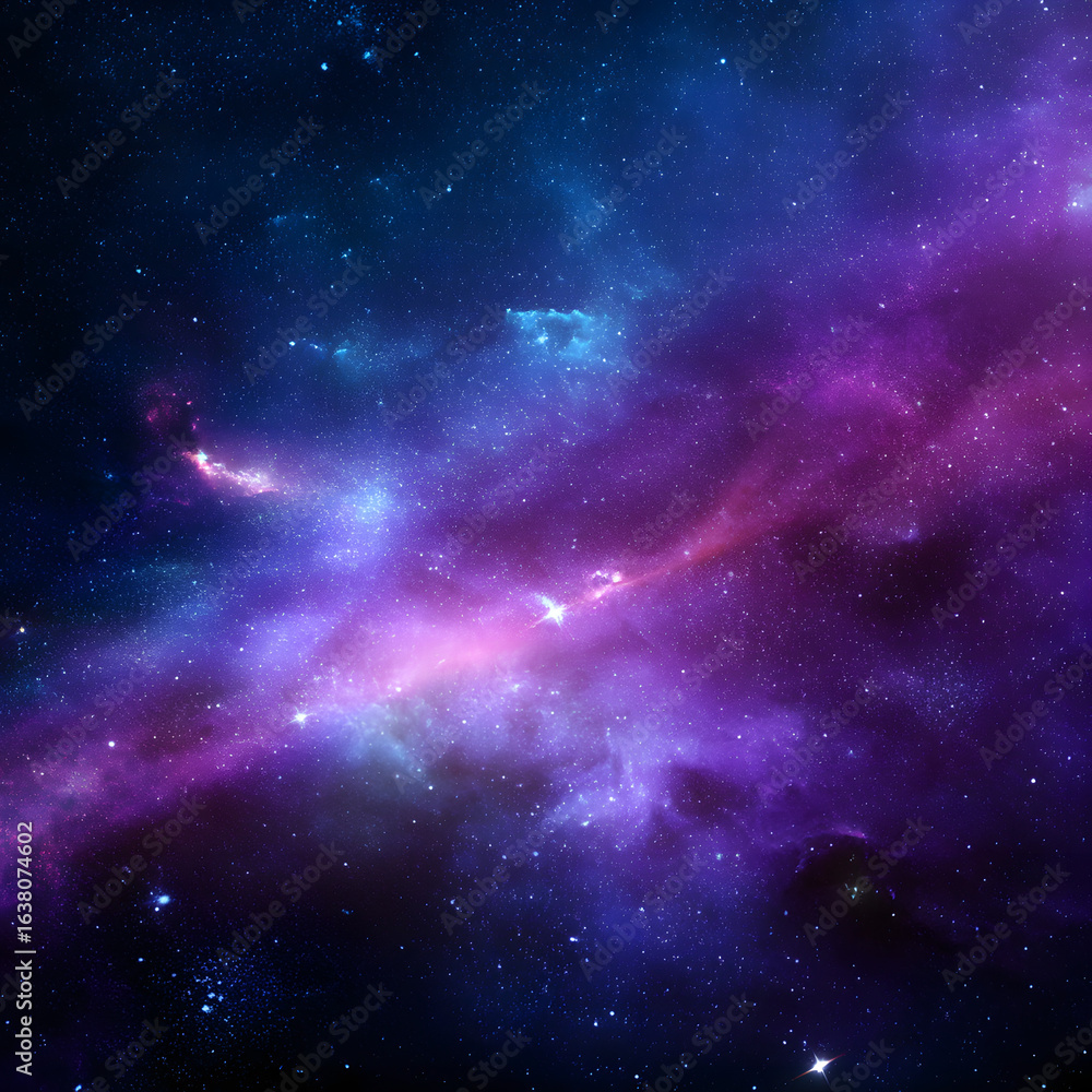 Naklejka premium Bright Cosmic Space Background