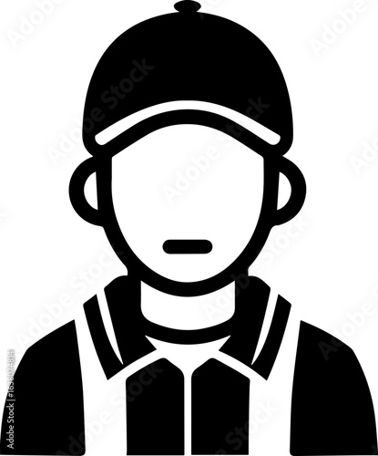 Sports referee officiating a game with authority and focus