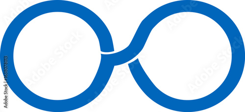 alphabet o or glasses sign or infinity abstract monogram vector logo template