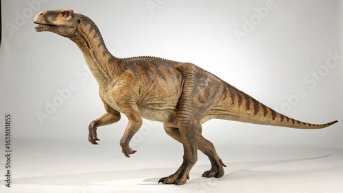 Iguanodon on studio background