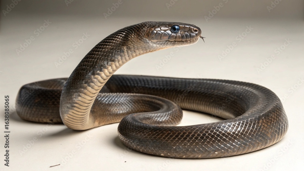 Naklejka premium IMG Boa Constrictor on studio background