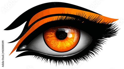 Orange eye graphic design
