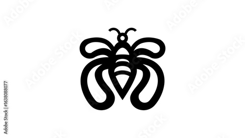 Fafanto Symbol, black isolated silhouette