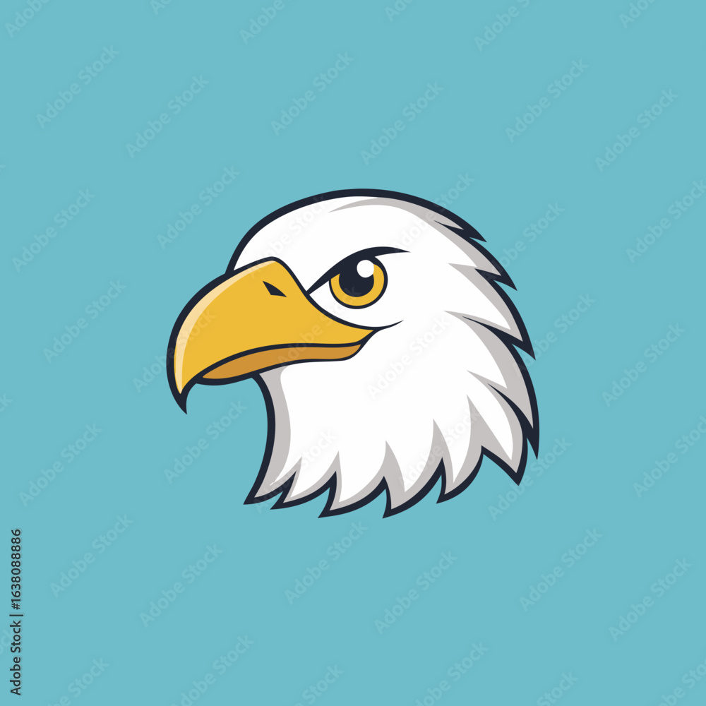 Obraz premium american bald eagle vector illustration