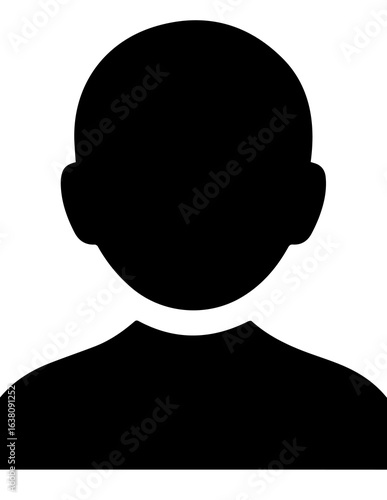 Simple black silhouette error icon for lucid origin