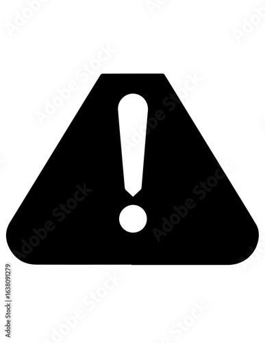Simple black silhouette icon for lucid origin error