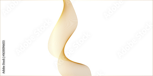 Multicolor gradient wave lines vector background, twisted curve lines and blend effect, frequency sound wave lines, 3d contour line patterned background illustration.