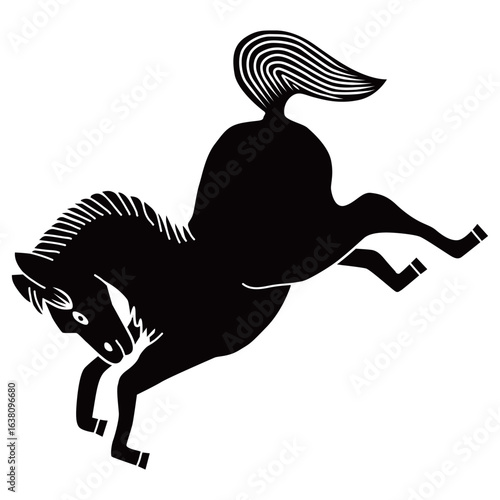 家紋です。走り馬と言います。