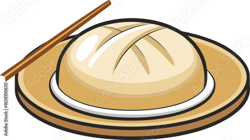 Indulge in steamed dumpling bliss served in bamboo baskets with chopsticks and a savory dipping sauce.