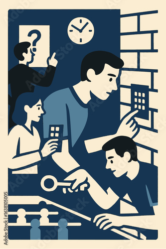 illustration participation in the quest vector minimalism
Vector illustration minimalism