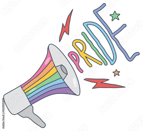 Rainbow colors LGBTQ+ Pride 
