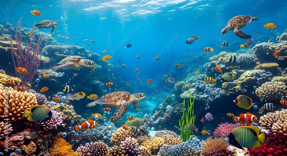 Obraz premium Underwater Coral Kingdom