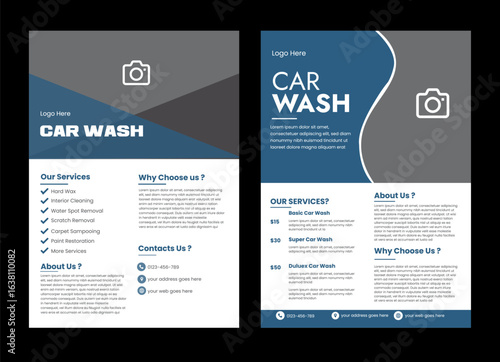 car wash service flyer poster design template. car wash service promotional poster flyer template. service  Car wash flyer design professional car service brochure design, car, service, repair, garage