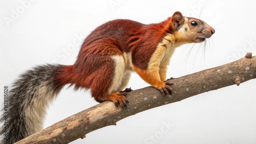 Indian Giant Squirrel on studio background