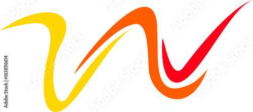 Letter W Logo Icon Modern Geometric Brand