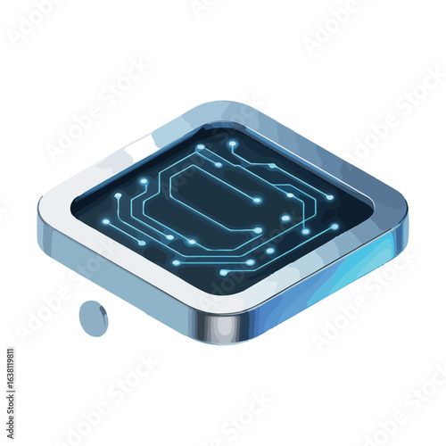 Echo Futuristic vector on white background.01