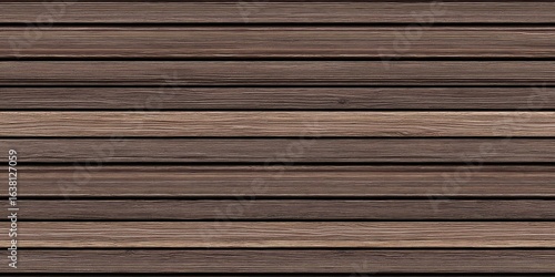 Dark brown wooden planks arranged horizontally in a seamless texture