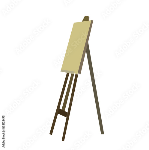 vektor Modern wooden easel with a canvas for painting paintings