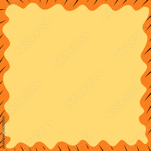 Background with a tiger skin pattern border design