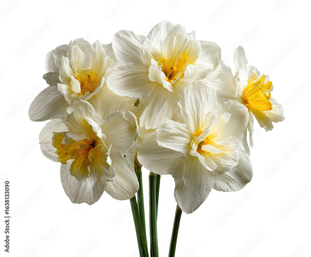 Naklejka premium Daffodil bouquet for spring decoration and celebration