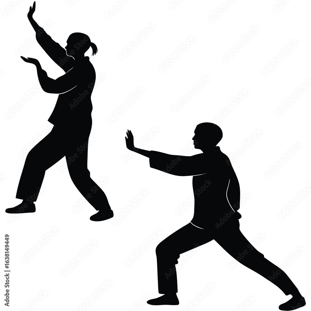Obraz premium People Doing Tai Chi