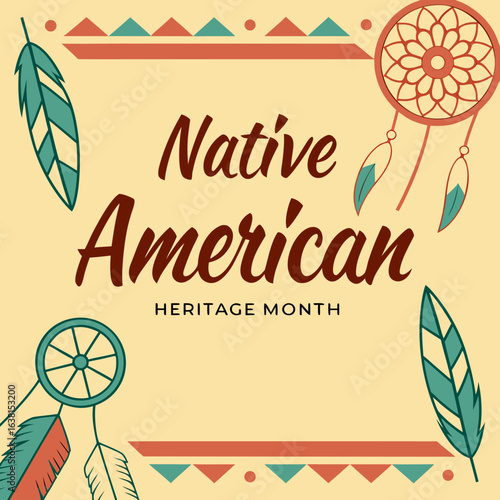 a graphic of a native american heritage month