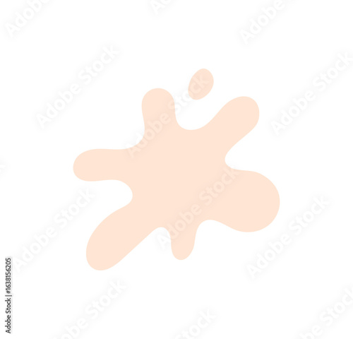 Milk splash icon, paint blot, spot, splash logo concept