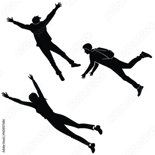 People Pretending to Fly