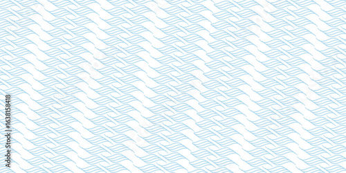 Waves seamless pattern. Abstract curve lines repeat tiling background. Rhythmic waves pattern. Modern geometric curve line seamless pattern.eps.10
