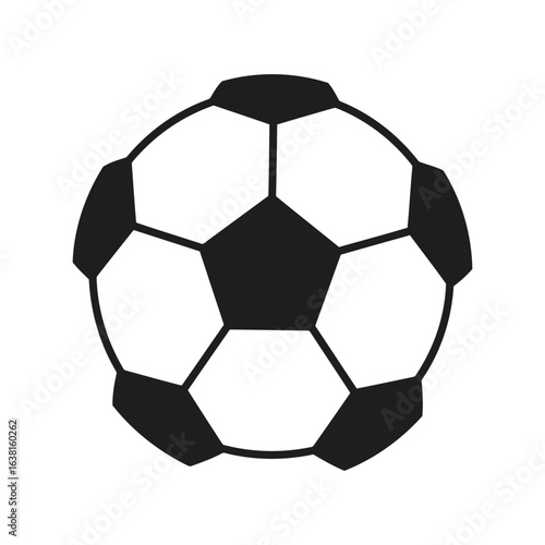 Classic soccer ball vector illustration sports equipment football game icon athletic gear isolated eps graphic
