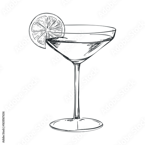 Classic cocktail with lime garnish for elegant gatherings