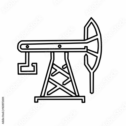 oil pump vector illustration