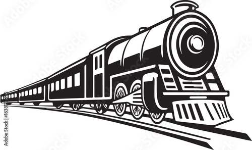 steam locomotive vector