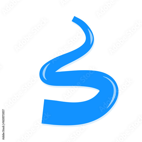 Meandering river bads